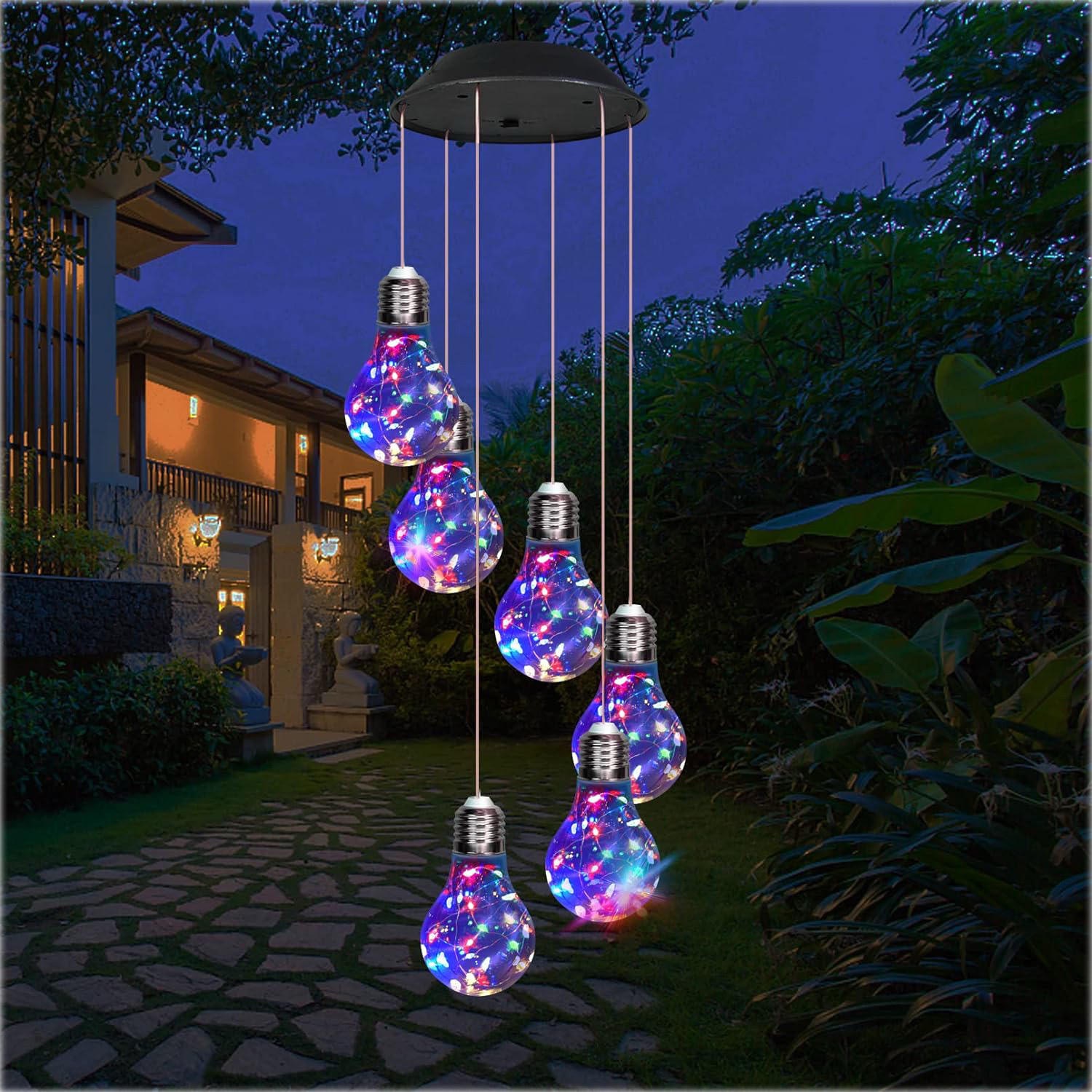 Napelemes LED függő lámpák LUMIWIND